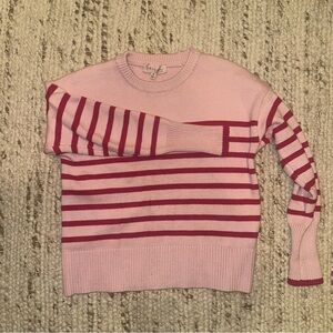 Philosophy Pink and Red Striped Sweater size M